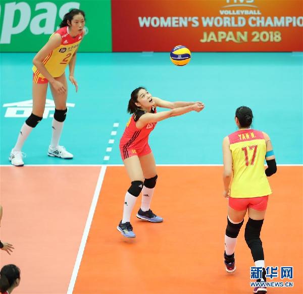 （体育）（6）排球——女排世锦赛：中国胜美国