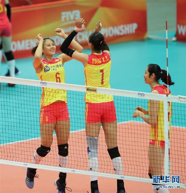 （体育）（7）排球——女排世锦赛：中国胜美国