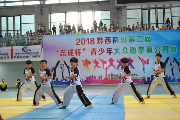 黔西南州青少年大众跆拳道公开赛在兴义市正式